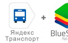 Android için Transport Yandex eklentisi